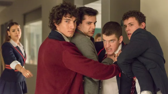 In "&Eacute;lite" gibt es viel Gerangel. - &copy; Manuel Fernandez-Valdes/Netflix