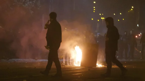 Silvesternacht - &copy; Foto: Sebastian Willnow/dpa-Zentralbild/dpa