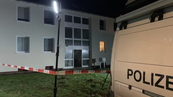 Die Polizei hat das Gel&auml;nde abgesperrt. - &copy; Stefan Boscher