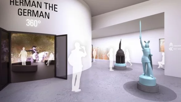 So k&ouml;nnte die Ausstellung aussehen. - &copy; Grafik: Landesverband