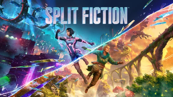 Geteilt und doch gemeinsam: Im neuen Koop-Spiel "Split Fiction" erforschen wir als die angehenden Schriftstellerinnen Mio und Zoe unsere eigenen fantastischen Geschichten, in die wir katapultiert wurden. Ein Feuerwerk der Ideen! - © EA Originals / Hazelight Studios