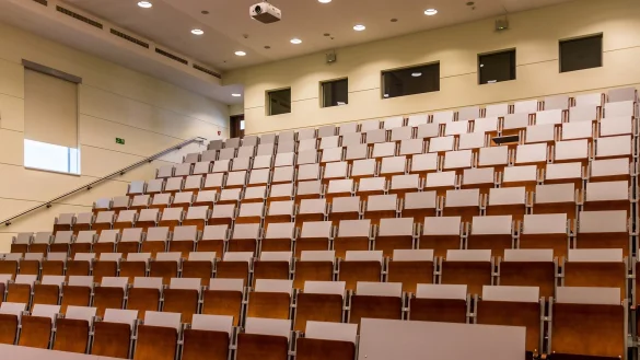 Leere Plätze: Viele offiziell eingeschriebene Studierende erscheinen 
nicht im Hörsaal. Sie haben nur wegen des Semestertickets einen 
Studentenausweis. - © Pixabay