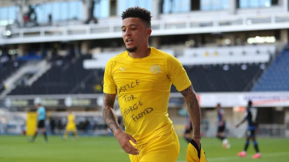 Solidarit&auml;t mit George Floyd - &copy; Foto: Lars Baron/Getty Images Europe/Pool/dpa