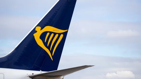 Ryanair-Maschine - &copy; Foto: Daniel Karmann/dpa