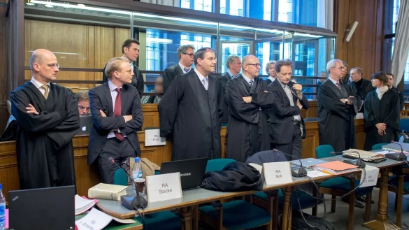 Rocker-Prozess in Berlin - &copy; Foto: Matthias Balk/dpa