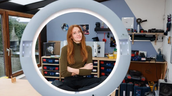 Sandra Hunke ist eine der erfolgreichsten Handwerks-Influencerinnen in Deutschland. Gebürtig stammt sie aus Paderborn. - © picture alliance/dpa