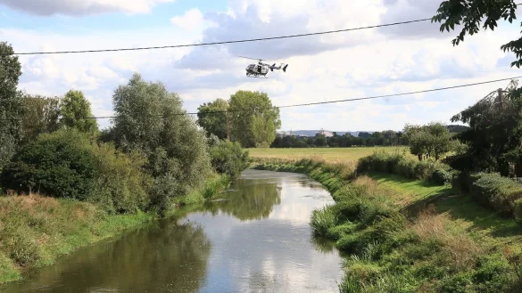 Krokodil in Unstrut? - &copy; Foto: WichmannTV/dpa-Zentralbild/dpa