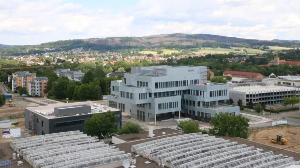 Wachstum auf dem Campus: Die TH OWL bekommt neue Geb&auml;ude und Nachbarn, zum Beispiel im &bdquo;Innovation Spin". - &copy; Philip Marx