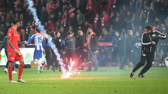 Derby-Eklat - &copy; Foto: Britta Pedersen/dpa-Zentralbild/dpa