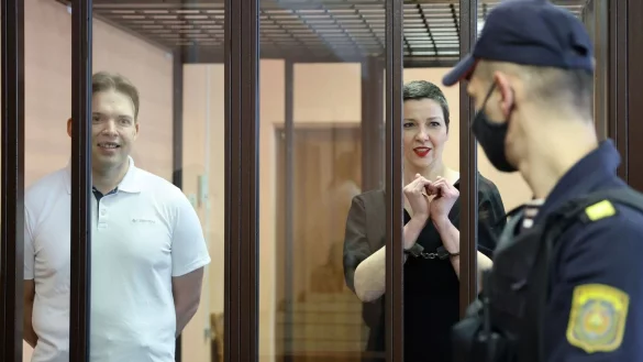 Verurteilt - &copy; Foto: Ramil Nasibulin/BelTA/AP/dpa