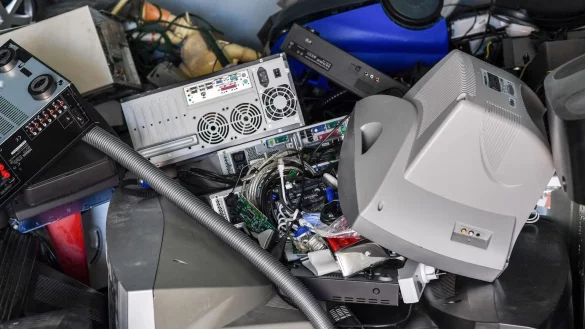 Elektroschrott - &copy; Foto: Jens Kalaene/dpa-Zentralbild/dpa