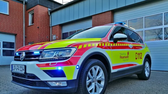 Der neue Kommandowagen der Augustdorfer Feuerwehr, ein VW Tiguan. - &copy; Feuerwehr Augustdorf