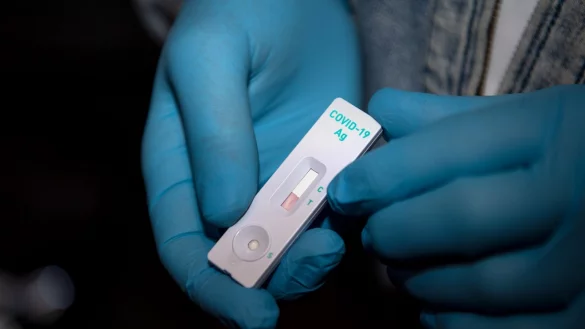 Antigen-Schnelltests d&uuml;rfen frei verkauft werden, drei Pr&auml;parate sind daf&uuml;r freigegeben worden. In Apotheken werden sie voraussichtlich in ein bis zwei Wochen verf&uuml;gbar sein. - &copy; ina Schuldt/dpa