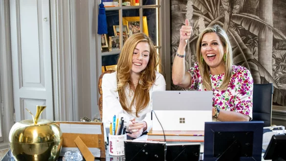 Alexia & M&aacute;xima - &copy; Foto: Patrick Van Katwijk/ANP/dpa