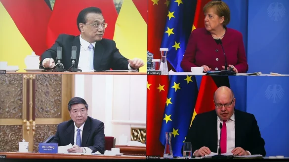 Deutsch-chinesische Regierungsgespr&auml;che - &copy; Foto: Michele Tantussi/Reuters/Pool/dpa