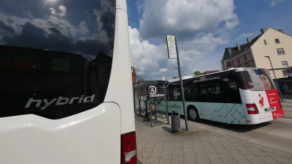 Hybrid-Busse machen den Stadtverkehr klimafreundlicher. - &copy; Jost Wolf