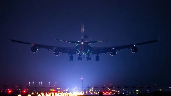 Frankfurter Flughafen - &copy; Foto: Silas Stein/dpa