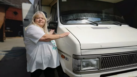 Wenn alle Stricke rei&szlig;en, m&ouml;chte Ulrieke P&uuml;tzer die M&ouml;bel irgendwo unterstellen und in ihr altes Sch&auml;tzchen - den Wohnwagen - ziehen. - &copy; Ilja Regier