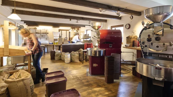 Die Kaffeewelt Eisbrenner in Bielefeld. - &copy; Tuula Kainulainen