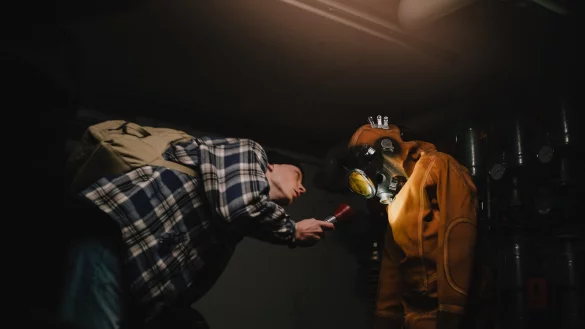 In dem 15-minütigen Kurzfilm "Chronos" geht es um einen Taucheranzug, der Zeitreisen ermöglicht. - © Mihanta Friedrich