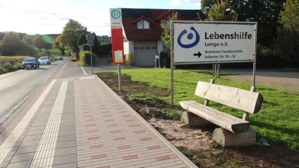 Zuletzt wurde die Bushaltestelle Teichberg barrierefrei ausgebaut. - &copy; Archivfoto: Nadine Uphoff