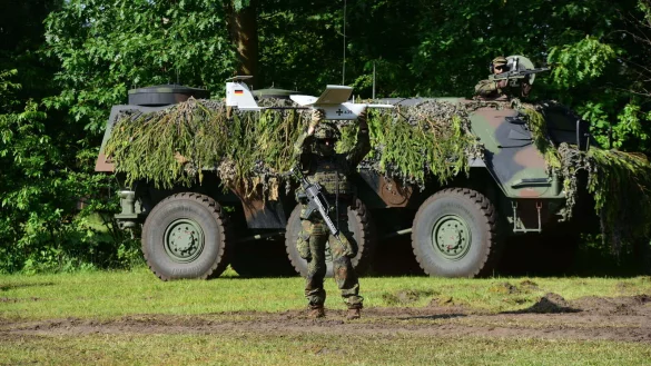 Beim Tag der Bundeswehr im Juni in Augustdorf gab es einge Vorführungen der Soldaten. - © Archivfoto: Nicole Ellerbrake