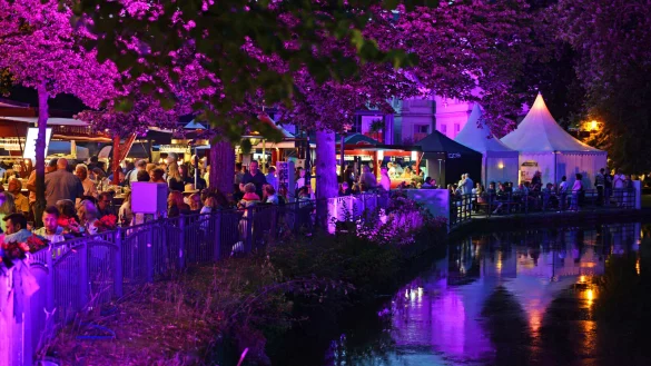 Das Winzerfest hat 2024 auch mit der Illumination gepunktet. - © Archivfoto: Nicole Ellerbrake