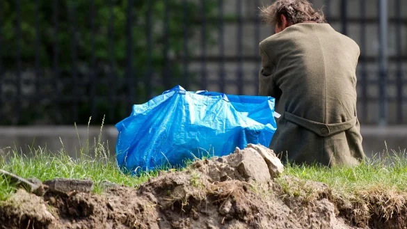 Zum Stichtag 30. Juni 2017 waren in NRW 32.300 Menschen wohnungslos gemeldet, nahezu 30 Prozent mehr als im Vorjahr. - &copy; picture alliance