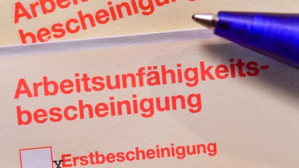 Krankschreibung - &copy; Foto: Patrick Pleul/zb/dpa