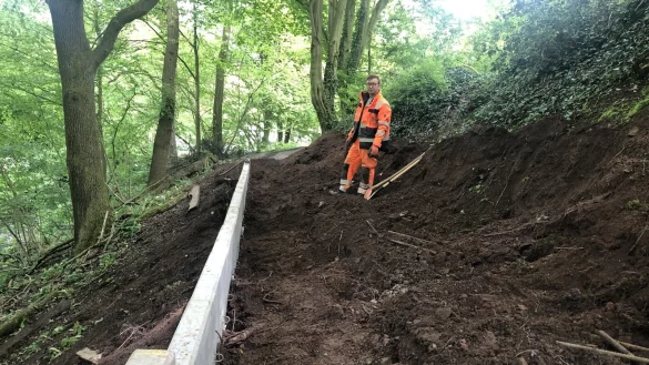 Philosophenweg in Blomberg wird erneuert. - &copy; Silke Buhrmester