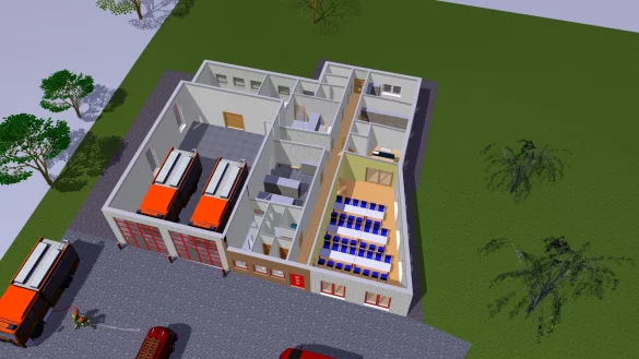 So soll das Multifunktionshaus Stemmen aussehen. Der Baustart ist f&uuml;r den Sommer geplant. - &copy; J&ouml;rg Hohmeier/B&uuml;ro Planprojekt