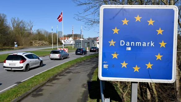 Grenze zu D&auml;nemark - &copy; Foto: Carsten Rehder/dpa