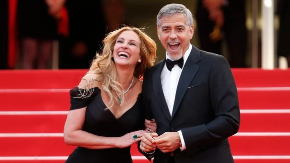 Julia Roberts und George Clooney - &copy; Foto: Ian Langsdon/EPA/dpa