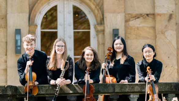 Das Detmolder Brahms Quintett eröffnet die Winterkonzerte in Bergkirchen. - © Bildrechte: Brahms Quintett