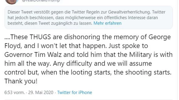 Trump Tweet - &copy; Foto: ---/Twitter/dpa