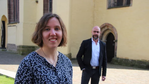 Ronja Post ist die neue Ansprechpartnerin f&uuml;r den Klimaschutz in Lemgo. Sie ist direkt dem Beigeordneten und K&auml;mmerer Frank Limpke unterstellt. Foto: Katrin Kantelberg - &copy; Katrin Kantelberg(LZ)