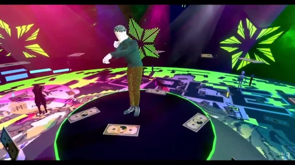 Die Zuschauer folgen virtuell dem Konzert in der digitalen Parallelwelt. - &copy; Screenshot: Nicole Ellerbrake