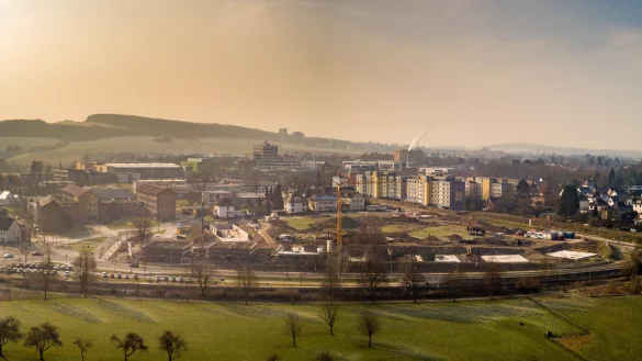 Damals noch im Bau: Im Februar 2018 herrscht Hochbetrieb am Braker Weg &ndash; gleich ein halbes Dutzend H&auml;user mit Studenten-WGs entsteht. Inzwischen sind sie bezogen. Archivfoto: Torben Gocke - &copy; Torben Gocke