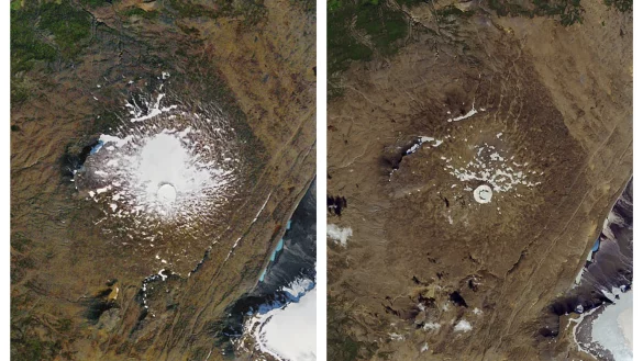 Isl&auml;ndischer Gletscher Okj&ouml;kull - &copy; Foto: AP