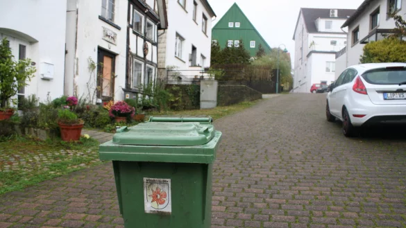 M&uuml;lltonne in der Braustra&szlig;e. - &copy; Kirsten Fuhrmann