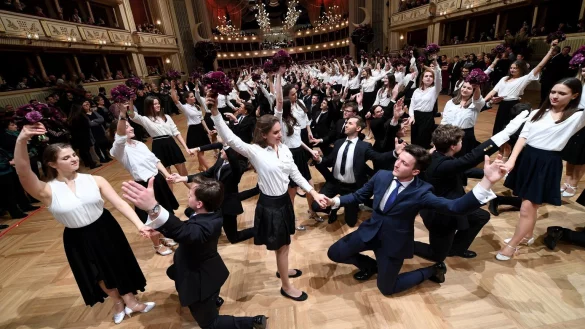 Vor dem Wiener Opernball - &copy; Foto: Helmut Fohringer/APA/dpa