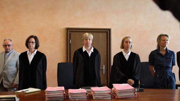 Die Jugendschutzkammer unter Vorsitz von Richterin Anke Grudda (Mitte) sowie ihren Kolleginnen Sabine Tegethoff-Drabe (links) und Heike G&uuml;nther (rechts). - &copy; Bernhard Preu&szlig;