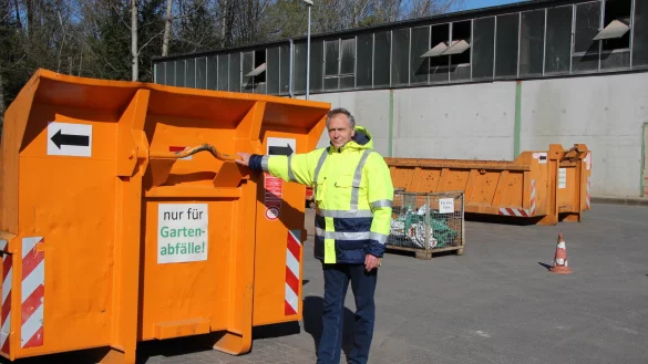 Ulrich Frohmann am Kompostwerk an der Mailbolte. - © Katrin Kantelberg