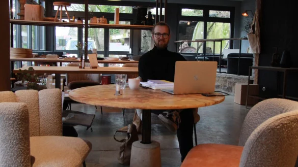 Nick Pyka in der ehemaligen Nachtigall. - &copy; Katrin Kantelberg