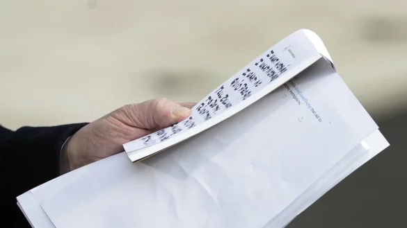 Trumps Filzstift-Notizen - &copy; Foto: Patrick Semansky/AP/dpa