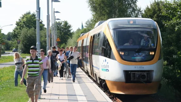 In Lemgo-Lüttfeld ist bislang Schluss für die Bahnstrecke.  - © Thomas Reineke