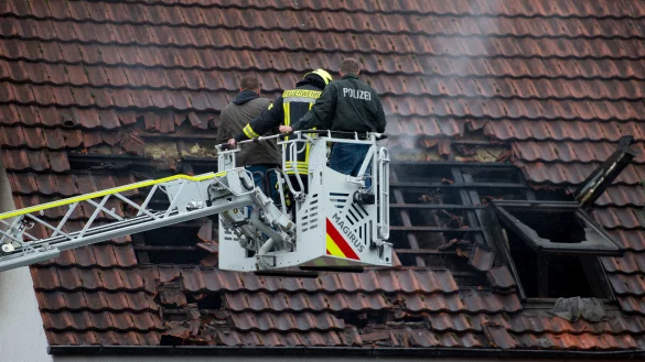 Ein Mann stirbt bei dem Wohnungsbrand in Hiddenhausen. - &copy; Noah Wedel