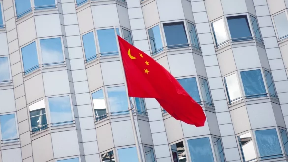 Chinesische Botschaft in Berlin - &copy; Foto: Alex Ehlers/zb/dpa