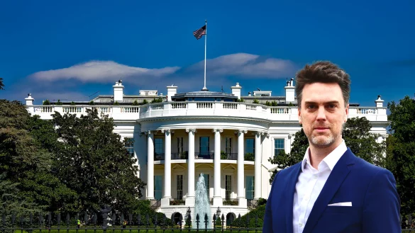 Den Kampf ums Wei&szlig;e Haus - Harris oder Trump - beobachtet unter anderem der Lippische Bundestagsabgeordnete Robin Wagener (Gr&uuml;ne) f&uuml;r die OSZE. - &copy; Pixabay/Robin Wagener - Montage: Oliver Wendtland