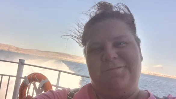 Per Fähre ging es für Jessica von Naxos aus nach Hause. Trotz Abschiedsschmerz schaute sie schon dort positiv in die Zukunft. - © Jessica Segelcke